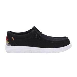NEW LAMO men's paul canvas deck shoe in black/multi
